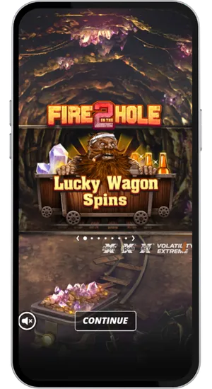 Fire in the Hole 2 introductie van de Lucky Wagon Spins bonusronde